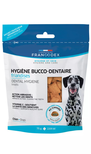 FRANCODEX Pamlsek pro štěňata i psy /  ústní hygiena 75 g