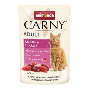 ANIMONDA Carny Nassfutter mit Fleischcocktail für adulte Katzen getreidefrei 85 g