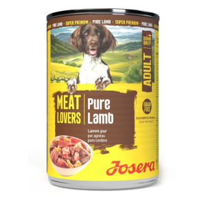 JOSERA Meat Lovers Nassfutter mit Lamm für adulte Hunde getreidefrei 400 g