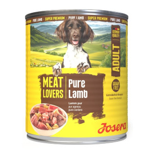 JOSERA Meat Lovers Nassfutter mit Lamm für adulte Hunde getreidefrei 800 g