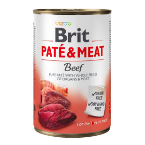BRIT Pate&Meat beef 400 g Rinderpastete für Hunde