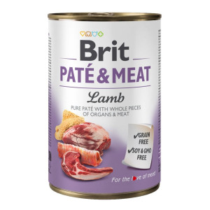BRIT Pate&Meat lamb 400 g Pastete mit Lammfleisch für Hunde