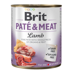 BRIT Pate&Meat lamb 800 g Pasteten mit Lammfleisch für Hunde