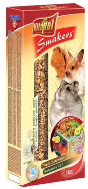 VITAPOL Smakers Snack für Nager und Kaninchen 120g