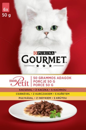 GOURMET Mon Petit mit Huhn, Ente, Truthahn (6x50 g)