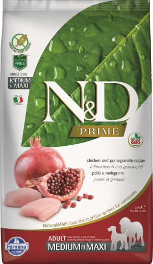 FARMINA N&D Prime Chicken & Pomegranate Adult Medium 2,5 kg