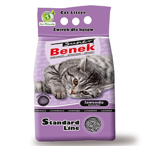 BENEK Super Katzenstreu Compact Line Lavendel 5 L