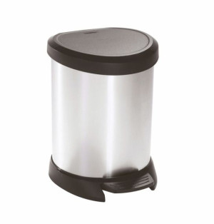 CURVER Metallic's Abfallbehälter 5 Liter, metallic-Silber
