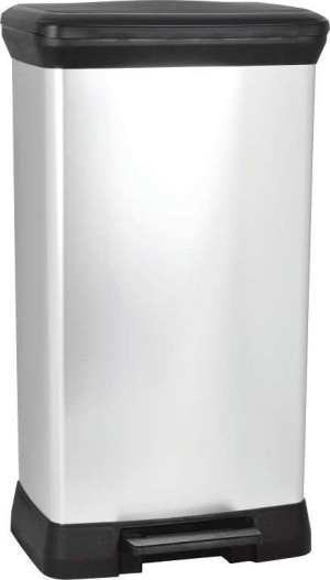 CURVER Abfalleimer, Silber, 30 L