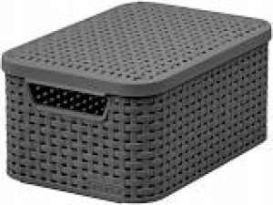 CURVER STYLE"-Korb S mit Deckel dunkelgrau