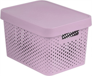CURVER INFINITY Box mit Punktmuster, 17 L rosa
