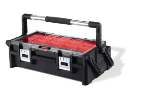 KETER Sortimentskasten Organizer 22" CANTILEVER schwarz/rot