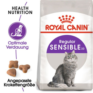 ROYAL CANIN SENSIBLE Trockenfutter für sensible Katzen 20 kg (2 x 10 kg)