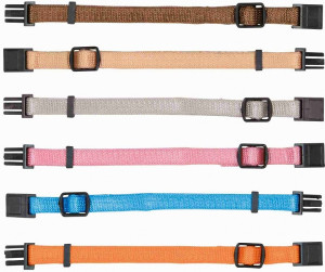 TRIXIE Welpenhalsbänder Junior 6 Stk. M-L 22-35 cm/10mm verschiedene Farben