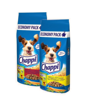 CHAPPI MIX - mit Geflügel und Gemüse und mit Rindfleisch, Geflügel und Gemüse 27kg (2x13,5kg)