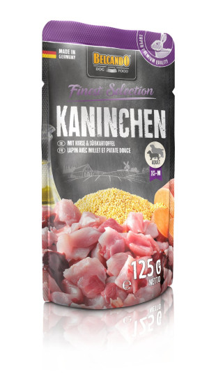 BELCANDO Finest Selection Kaninchen mit Hirse & Süßkartoffel 125g