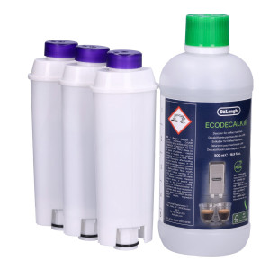 ZESTAW: 3x filtr Spitze Ellipse zamiennik do DLS C002 SER3017 + Delonghi EcoDecalk 500ml