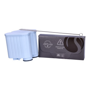 ZESTAW: 2x Spitze Schnecke - zamiennik filtra Philips Saeco CA6903 AquaClean + tabletki odkamieniające + szczoteczka