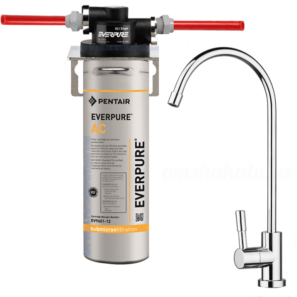 Depuratore Acqua Everpure Ac Depuratore Everpure Kit Ac Con Filtro Everpure Ac Testa Ql3b E Rubinetto 1 Via