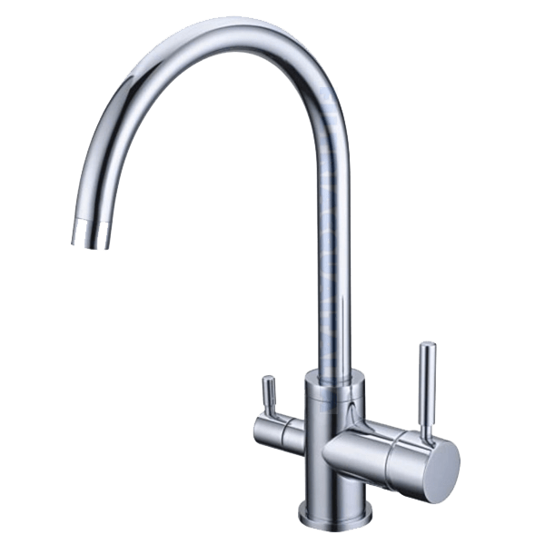 Miscelatore Rubinetto Acqua Satinato Per Depureartore Tre Vie Rubinetto Miscelatore 3 Vie Cromato Per Depuratore Acqua