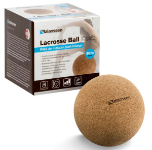 Piłeczka do masażu i rolowania 8 cm korkowa Lacrosse Balanssen