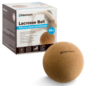 Piłeczka do masażu i rolowania 12 cm korkowa Lacrosse Balanssen
