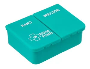 Kasetka na leki dzienna, 2 pory dnia (rano, wieczór) Reha Fund