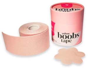 Taśma do modelowania, utrzymania i uniesienia biustu samoprzylepna + nasutniki yellowBOOBS TAPE