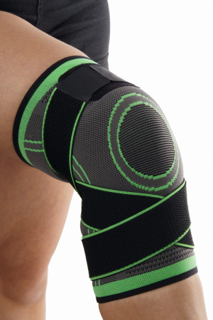 Elastyczna opaska na kolano stabilizator sportowy z pasami OrthoVisions