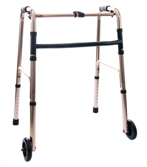 Składany balkonik rehabilitacyjny dwukołowy z regulacją wysokości do 136 kg ARmedical