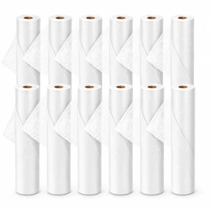 Zestaw 12 sztuk - podkład włókninowy w rolce 60cm x 50m biały, jednorazowy na łóżko do gabinetów medycznych