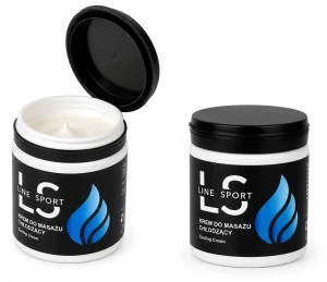 Krem chłodzący z mentolem i masłem shea do masażu relaksacyjnego 250 ml Line Sport