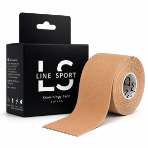 Plastry kinezjologiczne do tapingu całego ciała, rolka 5cm x 5m, hipoalergiczne Line Sport