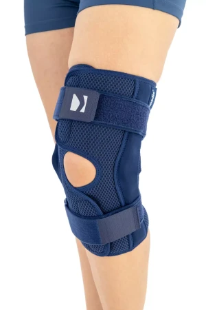 Stabilizator, Orteza stawu kolanowego z regulacją kąta zgięcia i wyprostu, otwarta konstrukcja AM-OSK-O/1R Reh4Mat