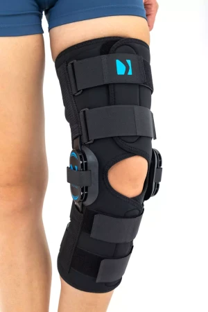 Stabilizator, Orteza stawu kolanowego z szynami i regulacją kąta zgięcia, wyprostu AM-OSK-OL/2R Reh4Mat