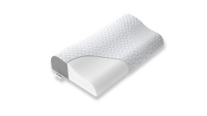 Poduszka profilowana do spania Rucken Wave – pianka MEMORY z 2 wysokościami TENCEL 40x60x11/13 Basic