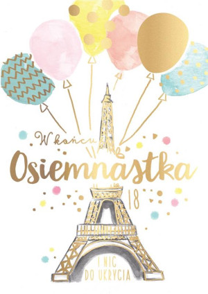 Karnet Urodziny 18 wieża