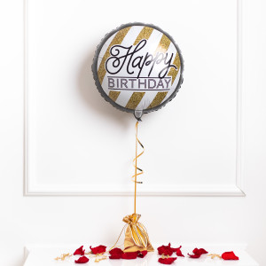 Balon z helem - Happy Birthday