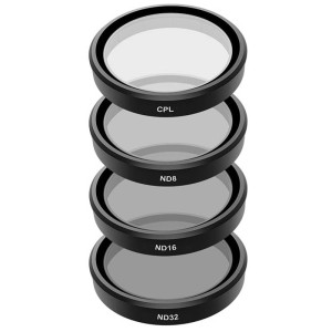 Zestaw 4 filtrów TELESIN CPL/ND8/ND16/ND32 do DJI Osmo Action 3 / 4 / 5
