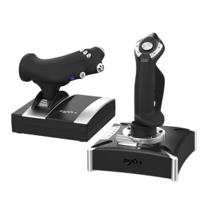 Joystick PXN-2119 Pro — przepustnica oddzielna, 16 przycisków, Rapid-Fire, Hat 8-way, wibracje (PC / PS4 / Xbox One)