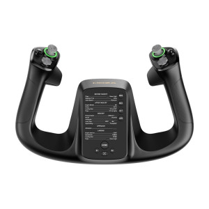 Moza Racing MFY Yoke AS012 — profesjonalny wolant do symulatorów lotu na PC, 34 wejścia, joystick Halla, RGB