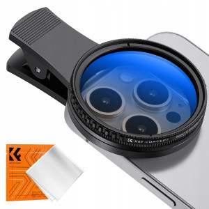Filtr polaryzacyjny CPL K&F Concept 52mm z uchwytem na telefon IPhone
