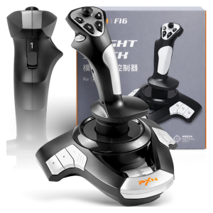 Joystick PXN-F16 — wibracje, Hat Switch 8-way, przepustnica, Rapid-Fire (Windows)