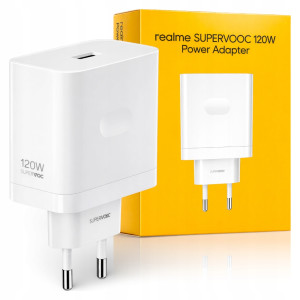 Oryginalna Ładowarka Sieciowa Realme SuperVOOC 120W (Biała Kostka USB-A)