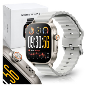Smartwatch REALME Watch 5 42mm 1.97" GPS AMOLED (Srebrny)