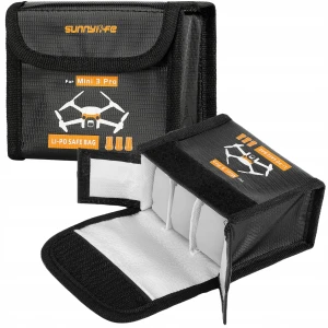 Etui ognioodporne Sunnylife na 3 akumulatory DJI Mini 3 / 3 Pro / 4 Pro / 5 Pro