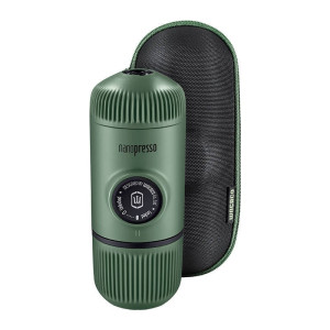 Przenośny Ekspres do Kawy WACACO Nanopresso Moss Green + Etui