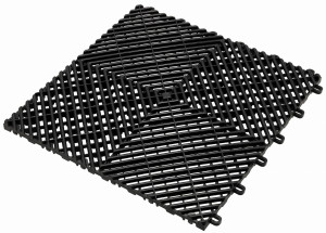 Płyta garażowa modułowa PP 40x40x1,8cm - czarna
