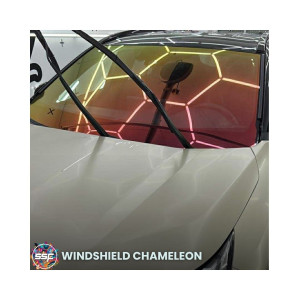 SSF WindShield Chameleon Folia ochronna złoto-czerwona na szyby 122cm