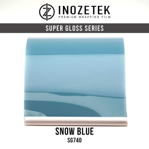INOZETEK Folia Snow Blue SG740 Niebieski połysk